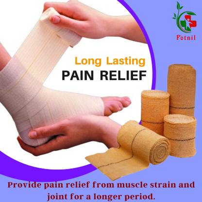 SWASTIKA Superb Crepe Bandage With Fast Edges (Width 10 cm * length 4 Mtr. 9.766 Crepe Bandage