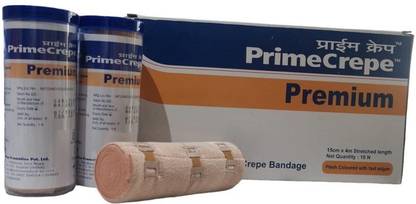 Prime Crepe Premium Elastic Crepe Bandage(15cm x 4m)for Pain Relief Ankle Support Crepe Bandage