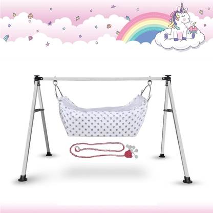 Aamivi Baby Cradle Baby Bedding Hanging Swing Cradle with Cotton Hammock with Net