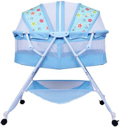 1st Step Baby Bassinet Cum Rocker Swing Cradle Jhula with Mosquito Net for New Born Baby