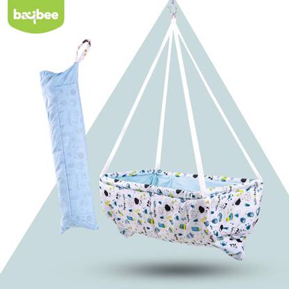 baybee Newborn Hanging Cradle for Baby Jhula Sleep Swing Cradle with Net and Spring Set