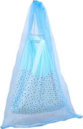 little chime New born baby Ventilated cradle cloth with triangle spring set and Mosquito Net