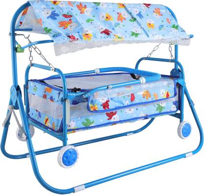 mama luv mee Premium Baby Cradle Cum Stroller | Mosquito Net | Palna For Baby Boys & Girls