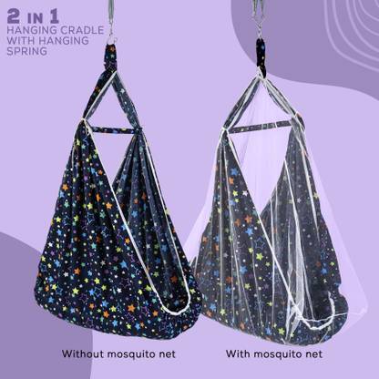 baybee Newborn Baby Boy's and Girl's Sleep Cotton Randy Hanging Swing Cradle