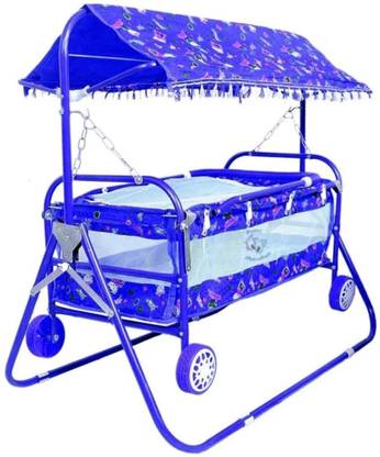 Rudra creations FOLDABLE BEST QUALITY BABY CRADLE Baby Jhula WITH SWING