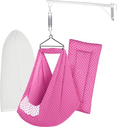 beetot beetot Cradle Set for Baby Swing / jhula Hanger 0-2 Years | Dark Pink