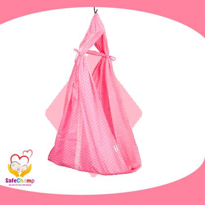 SafeChamp Polka Dots Baby Cradle Cloth with Seperator