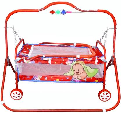 BACHAA JI TOY Kids jhulla Baby0to12 Months cradile net Mosquito Sleeping palna
