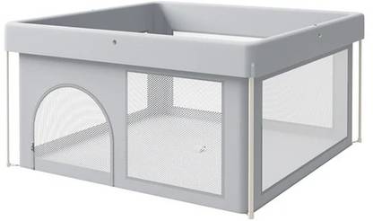 KIDS STATION 127x127cm Baby Playard Playpen for Kids,Easy Foldable & Portable Baby Fence