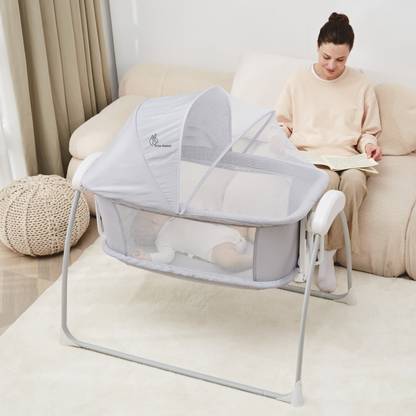 R for Rabbit Lullabies Smart Automatic Baby Cradle & Bassinet with Dual Power Options