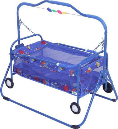 FLIPZON Foldable Baby Cradle with Swing, Jhula Palna for New Born Babies (J8)