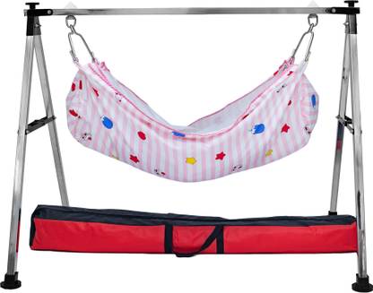 Vhvl Enterprise Folding Swing Baby Cradle /Ghodiyu/Palna/zula+Hammock+Mosquito Net(3392)