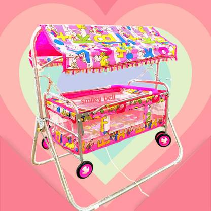 Smiley Bell Cradle and trally with net FOLDABLE