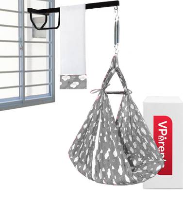 VParents Sunny baby Swing cradle with Mosquito net spring and metal Window cradle Hanger