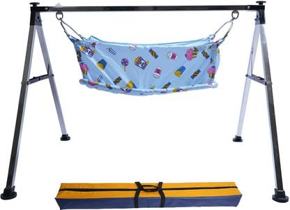 Baby Corp Portable Strong Durable Folding Baby Swing Jhula Ghodiyu w/Free Premium Hammock
