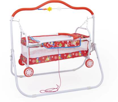 svaagat New Born Baby Cradle, Baby jhula, Baby palna,Baby Bedding,Bassinet with Mosquito