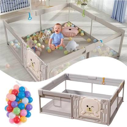 metreno Baby Playpen for Kids Safety Mesh for Babies Infant Play Yard kids Play Area