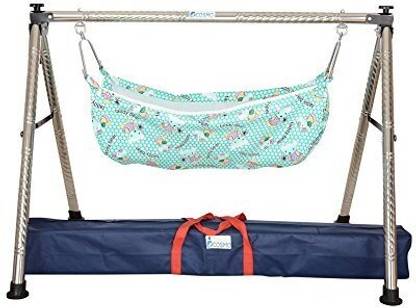 A to Z Hub Baby Cradle/ghodiyu/swing/baby jhula With Cotton Mosquito net hammock