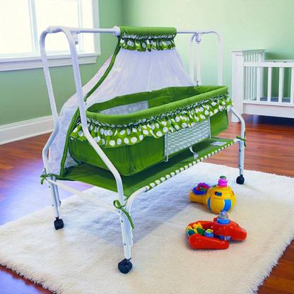 KIDDERY Ares Baby Cradle Swing & Mosquito Net Newborn Crib Comfortable Bed for Babies