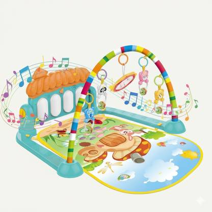 KOBBET Musical Baby Play Gym & Mat for Babies Infant New Born Baby Gifts Fitness Rack