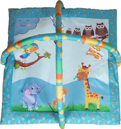 himanshu tex Baby Play mat Activity Play Gym for Baby with Soft Hanging Baby Toys