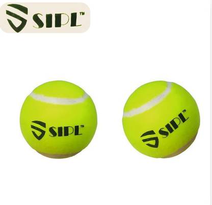 SIPL Cricket Tennis Ball for Indoor Outdoor Street Cricket Match Playing & Tournament Standard Bail