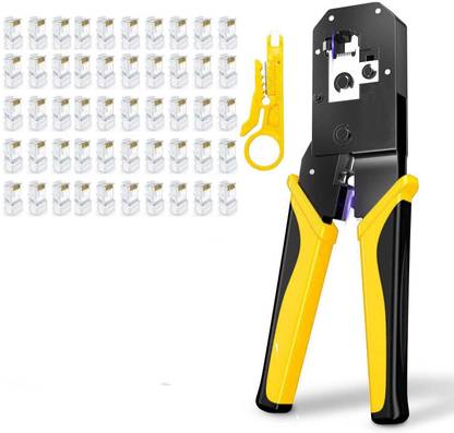 Civon Crimping Tool for Rj45 Cable Modular Crimping Tool for RJ45 RJ11 CAT5e/Cat6 Bosi Manual Hydraulic Crimper