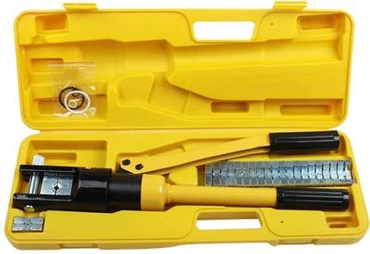 NUTRONICS Hydraulic Crimping Tool 16-300mm2 for Copper, Aluminum Terminal Pliers YQK-300 New Manual Hydraulic Crimper 11 pairs dies 16 Ton Pressure Crimping Tool Manual Hydraulic Crimper