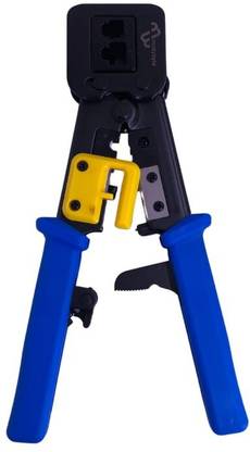 Multybyte MB-CR03 Crimping Tool with Lock Handle Feature for 6P6C/8P8C Cable -RJ11/12 and RJ45 Manual Crimper
