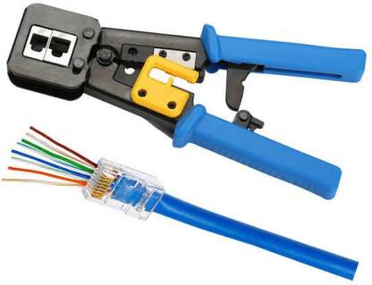 DIC RJ45 Crimper Hand Network Tool Pliers Cat5 Cat6 8p8c Cable Stripper Multi Use Cable Stripper Manual Hydraulic Crimper