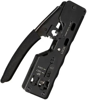 EXPERTRONICS Network Telecom Crimping Tools For Rj45 Rj11 Rj12 Cat7 Cat6/6a Cat5/5e 6pin 8pin Network Telecom Crimping Tools For Rj45 Rj11 Rj12 Cat7 Cat6/6a Cat5/5e 6pin 8pin Cordless Crimper