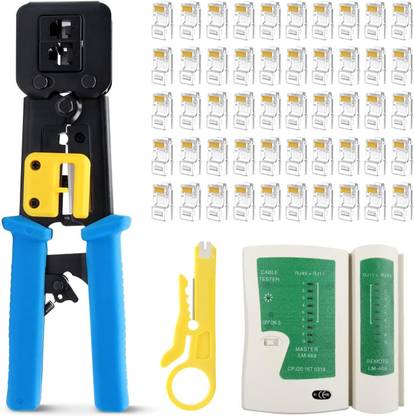 New Trensh RJ45 Pass Through Crimp Tool Kit Combo RJ45 Pass Through Crimp Tool Manual Crimper