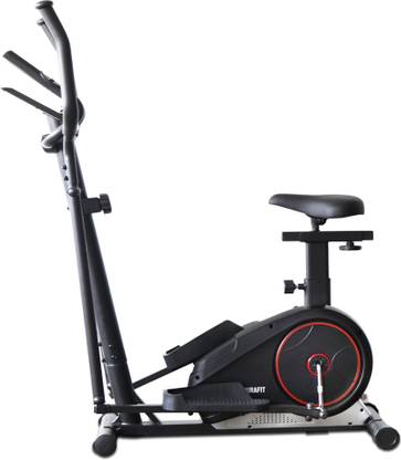 Durafit Powerstride Elliptical Max Weight: 130Kg with 7Kg Flywheel, 8 Level Resistance Cross Trainer