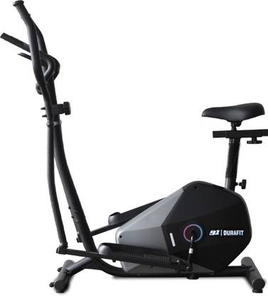 Durafit Powerstride Elliptical Max Weight: 130Kg with 7Kg Flywheel, 8 Level Resistance Cross Trainer