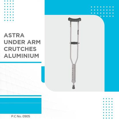 VISSCO ASTRA UNDER ARM CRUTCHES (PAIR) P.C.NO.0905 SIZE S,M,L,XL Leg Support Crutch Pad