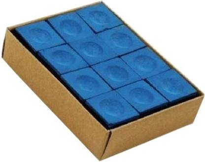 HR Group 12 POOL CHALK BLUE 12 PIECE Snooker, Pool Cue Stick