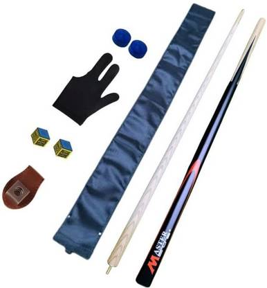 Laxmi Ganesh Billiard LGB393 Master Pool Cue Stick 2-Chalk, 2- Tips, 1-Chalk Holder, 1-Half Cover, 1-Golve Pool, Billiards, Snooker Cue Stick