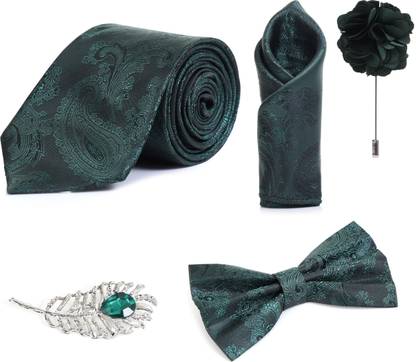 RANDOM STRIPE Alloy Cufflink & Tie Pin Set