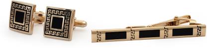 GENTLEREN Brass Cufflink & Tie Pin Set