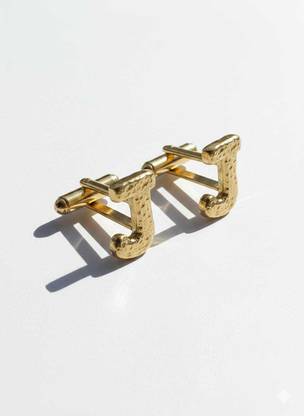 OrnateSilver Brass Cufflink Set