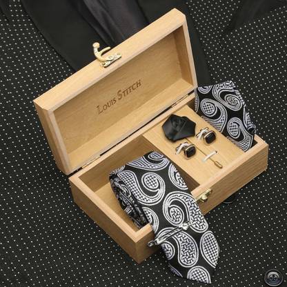 LOUIS STITCH Silk Tie & Cufflink