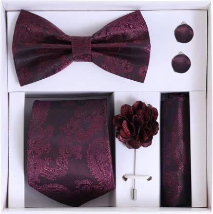 RANDOM STRIPE Satin Cufflink & Tie Pin Set