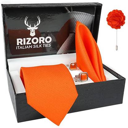 AXLON Silk Cufflink & Tie Pin Set