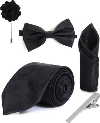 RANDOM STRIPE Satin Cufflink & Tie Pin Set