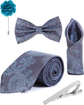 RANDOM STRIPE Satin Cufflink & Tie Pin Set