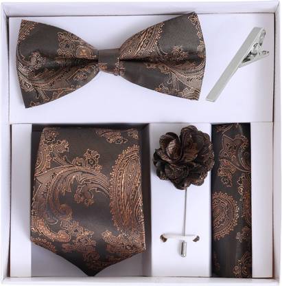 RANDOM STRIPE Satin Cufflink & Tie Pin Set