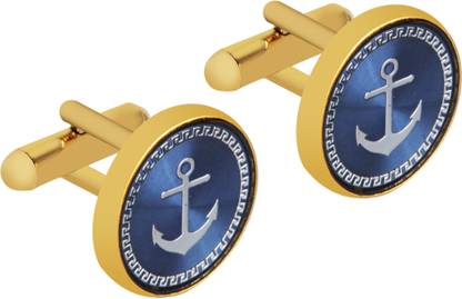 house of common Brass Cufflink & Tie Pin Set