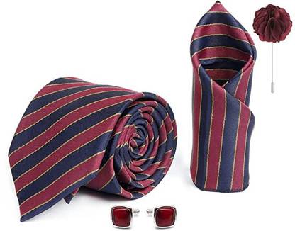 AXLON Silk Cufflink & Tie Pin Set