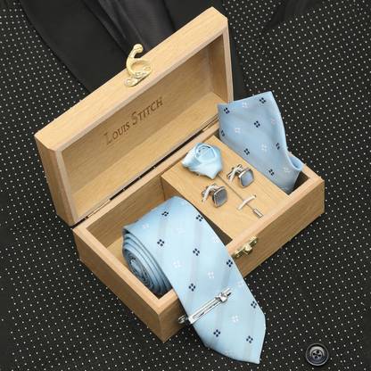 LOUIS STITCH Silk Tie & Cufflink