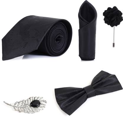 RANDOM STRIPE Alloy Cufflink & Tie Pin Set